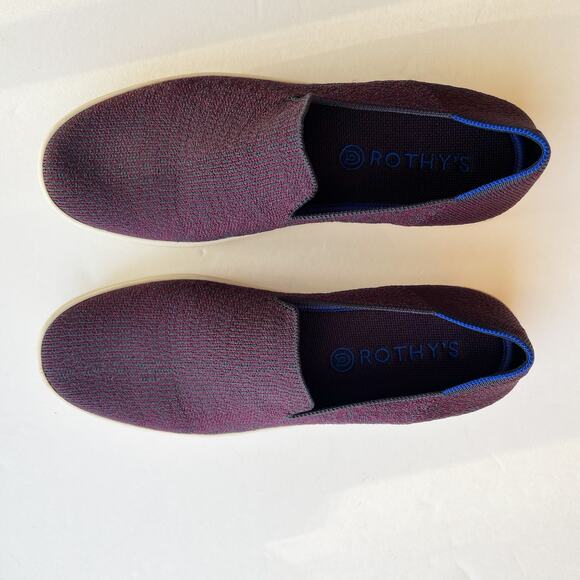 Rothy's The Slip On Sneaker Fig Python Purple Sz 10.5 - Picture 9 of 9